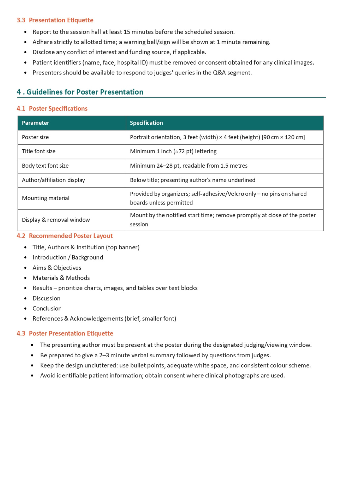 scientific guidelines